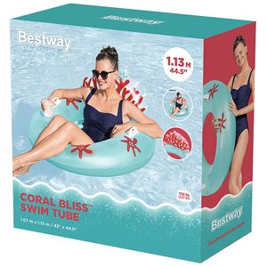 Надувное кресло-круг Coral Bliss 107 см Bestway фото 8