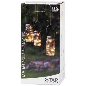 Подвесной светильник на солнечной батарее Solar Starlight 18*8 см теплый белый, IP44 Star Trading фото 4
