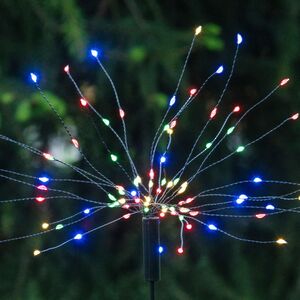 Садовый светильник на солнечной батарее Solar Glory Firework 100*26 см, 90 разноцветных LED ламп, IP44 Star Trading фото 4