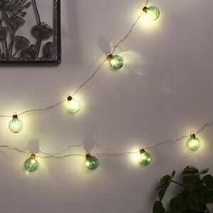 Светодиодная гирлянда на батарейках Christmas Balls 2.65 м, 20 холодных белых мини LED ламп, медная проволока, IP20 Kaemingk фото 2