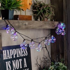 Гирлянда из лампочек Siesta Lights 10 ламп, разноцветные микро LED, 2.7 м, черный ПВХ, IP20 Kaemingk фото 3