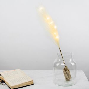 Светящаяся ветка для декора Перо Manosque - Cream 70 см, теплые белые LED, на батарейках Kaemingk фото 7