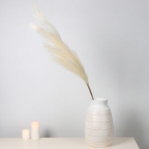 Светящаяся ветка для декора Ivory Plume 118 см, теплые белые LED лампы, на батарейках Kaemingk фото 4