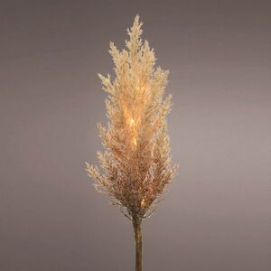 Светящаяся ветка для декора Pampas Caramel 70 см, теплые белые LED, на батарейках Kaemingk фото 10