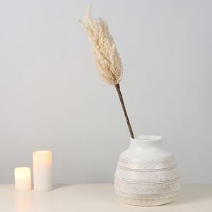 Светящаяся ветка для декора Pampas Cream 70 см, теплые белые LED, на батарейках Kaemingk фото 9