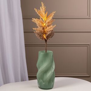 Светящаяся ветка для декора Pampas Caramel 70 см, теплые белые LED, на батарейках Kaemingk фото 4