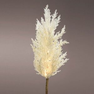 Светящаяся ветка для декора Pampas Cream 70 см, теплые белые LED, на батарейках Kaemingk фото 11