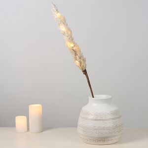 Светящаяся ветка для декора Cortaderia Creamy 70 см, теплые белые LED, на батарейках Kaemingk фото 6