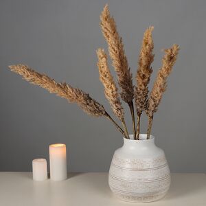 Светящаяся ветка для декора Cortaderia Brownie 70 см, теплые белые LED, на батарейках Kaemingk фото 7