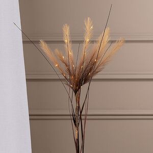 Светящаяся ветка для декора Chocolate Rush 70 см, теплые белые LED лампы, на батарейках Kaemingk фото 2