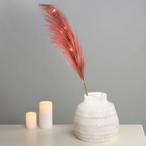 Светящаяся ветка для декора Marsala Pluma 70 см, теплые белые LED лампы, на батарейках Kaemingk фото 2