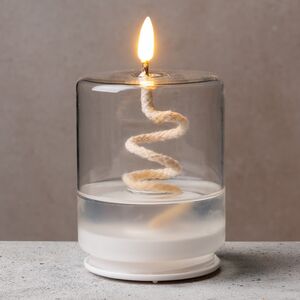 Светодиодная свеча с имитацией пламени Эриче 14 см на батарейках, таймер, стекло