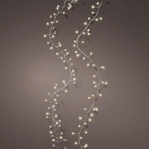Светодиодная гирлянда Роса Jewels - Жемчужины, 10 м, 400 теплых микро LED, серебряная проволока, IP20 Kaemingk фото 2