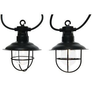 Гирлянда из лампочек Filidella, 10 ламп, теплые белые LED, 4.5 м, черный ПВХ, соединяемая, IP44 Kaemingk фото 11