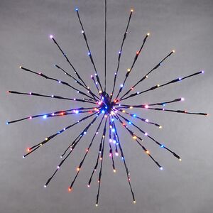 Светодиодный ежик Lumineo Dancing Lights 70 см, 150 теплых белых/разноцветных LED ламп, пульт управления, IP44 Kaemingk фото 9