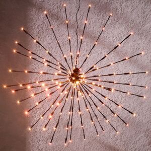 Светодиодный ежик Фейерверк Люминео 70 см, 150 теплых белых/разноцветных LED ламп, пульт управления, IP44 Kaemingk (Кейминг) фото 3