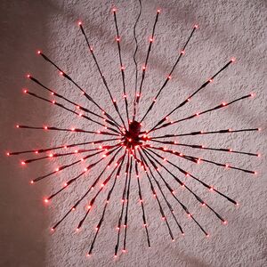 Светодиодный ежик Фейерверк Люминео 70 см, 150 теплых белых/разноцветных LED ламп, пульт управления, IP44 Kaemingk (Кейминг) фото 6