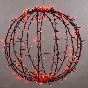 Светодиодный шар Lumineo Dancing Lights 48 см, 210 теплых белых/разноцветных LED ламп, пульт управления, IP44 Kaemingk фото 5