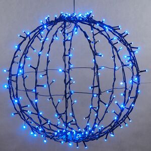 Светодиодный шар Lumineo Dancing Lights 48 см, 210 теплых белых/разноцветных LED ламп, пульт управления, IP44 Kaemingk фото 6