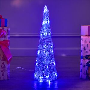 Светящаяся фигура Елка Cone Light 60 см, 30 разноцветных RGB LED ламп, IP44 Kaemingk фото 6