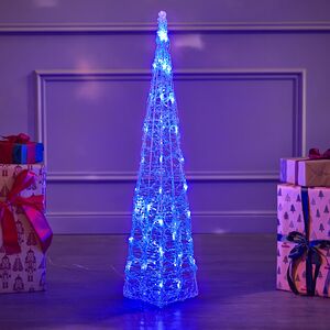 Светящаяся фигура Елка Cone Light 90 см, 50 разноцветных RGB LED ламп, IP44 Kaemingk фото 7
