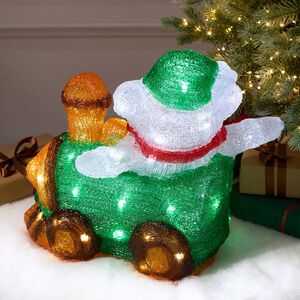 Светящаяся фигура Медведь Вернер - Christmas Train 36 см, 50 LED ламп, IP44 Kaemingk фото 6