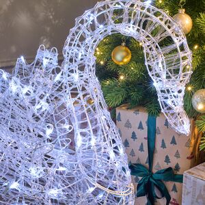 Светящаяся фигура Лебедь - Lake Constance 65 см, 100 холодных белых LED ламп, IP44 Kaemingk фото 2