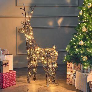 Светящийся олень Rottweil Deer 104 см, 72 теплые белые LED лампы, IP44 Kaemingk фото 5