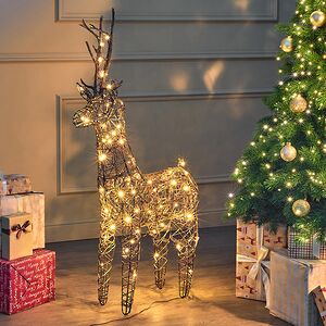 Светящийся олень Rottweil Deer 104 см, 72 теплые белые LED лампы, IP44 Kaemingk фото 3