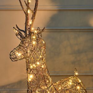 Светящийся олень Rottweil Deer 104 см, 72 теплые белые LED лампы, IP44 Kaemingk фото 2