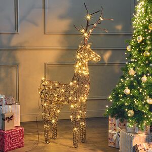 Светящийся олень Rottweil Deer 135 см, 96 теплых белых LED ламп, IP44 Kaemingk фото 3