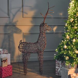 Светящийся олень Rottweil Deer 135 см, 96 теплых белых LED ламп, IP44 Kaemingk фото 6