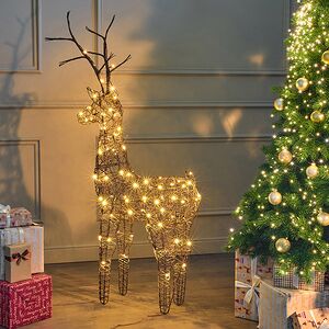 Светящийся олень Rottweil Deer 135 см, 96 теплых белых LED ламп, IP44 Kaemingk фото 5