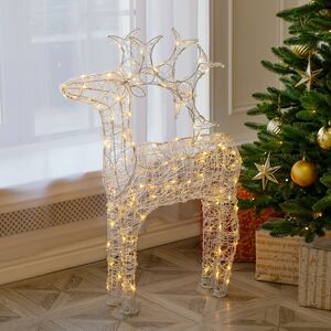 Олень светящийся Ажурный 60 см, 50 теплых белых LED ламп, IP44 Kaemingk фото 1