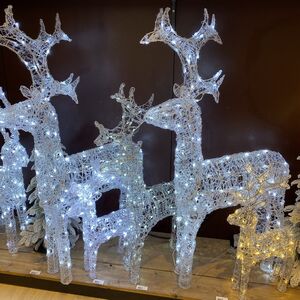 Олень светящийся Ажурный 60 см, 50 холодных белых LED ламп, IP44 Kaemingk фото 6