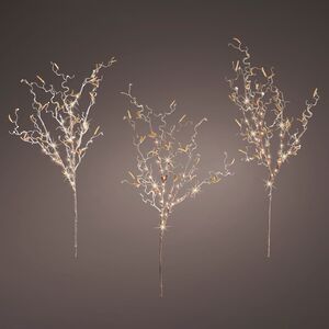 Набор светящихся веток Sparkling Hazel 75 см, 90 теплых белых LED ламп, 3 шт, IP44 Kaemingk фото 8
