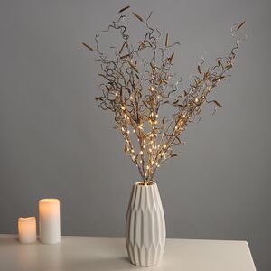 Набор светящихся веток Sparkling Hazel 75 см, 90 теплых белых LED ламп, 3 шт, IP44 Kaemingk фото 6