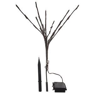 Светящаяся ветка Sparkling Willow 50 см, 30 теплых белых LED ламп, на батарейках, IP44 Kaemingk фото 7