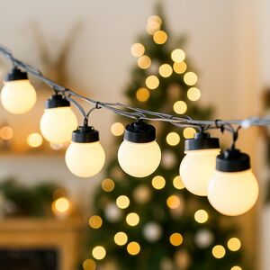 Гирлянда из лампочек Мона 20 ламп, теплые белые LED, 9.5 м, черный ПВХ, IP44 Kaemingk (Кейминг) фото 4
