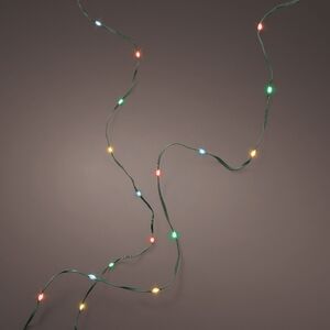 Светодиодная гирлянда Роса Micro Flex 27 м, 360 разноцветных LED, зеленый провод, контроллер, IP44 Kaemingk фото 3