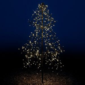Светодиодная фигура Елка Лучиа Firework 1.35 м, 600 теплых белых LED ламп, контроллер, IP44 Kaemingk фото 3