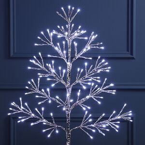Светодиодное дерево Lausanne Silver 78 см, 140 холодных белых LED ламп с мерцанием, IP44 Kaemingk фото 2