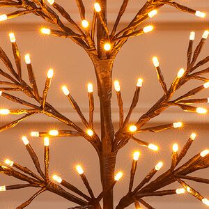 Светодиодное дерево Lausanne Black 78 см, 140 экстра теплых белых LED ламп с мерцанием, IP44 Kaemingk фото 4