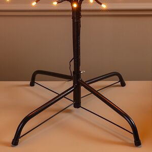 Светодиодное дерево Lausanne Black 78 см, 140 экстра теплых белых LED ламп с мерцанием, IP44 Kaemingk фото 7