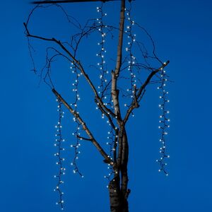 Гирлянда на дерево Каскад 80 см*6 шт, 192 теплые белые LED лампы, черный ПВХ, IP44 Kaemingk фото 2
