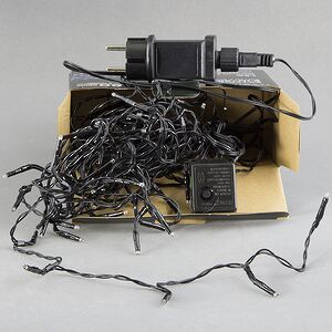 Светодиодная гирлянда Объемная 120 синих LED ламп 9 м, черный ПВХ, контроллер, IP44 Kaemingk фото 3