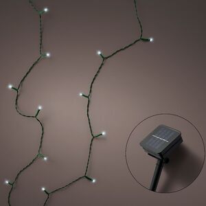 Гирлянда на солнечной батарее Lumineo Solar 9.9 м, 100 холодных белых LED ламп, черный ПВХ, контроллер, IP44 Kaemingk фото 6