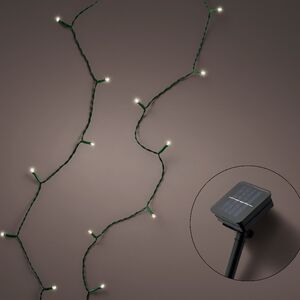 Гирлянда на солнечной батарее Lumineo Solar 9.9 м, 100 теплых белых LED ламп, черный ПВХ, контроллер, IP44 Kaemingk фото 6