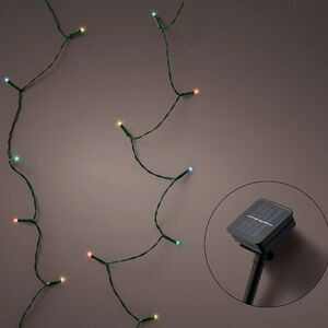 Гирлянда на солнечной батарее Lumineo Solar 9.9 м, 100 разноцветных LED ламп, черный ПВХ, контроллер, IP44 Kaemingk фото 6