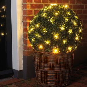 Гирлянда Сетка на дерево/куст 0.35 м, 60 теплых белых LED ламп, зеленый ПВХ, IP44 Kaemingk фото 6